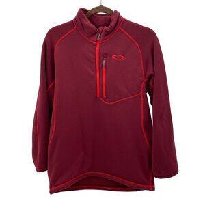 Oakley Polartec Half Zip Red Pullover Men's Size M